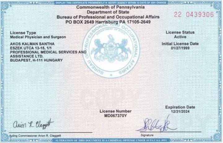 AZ State Medical License